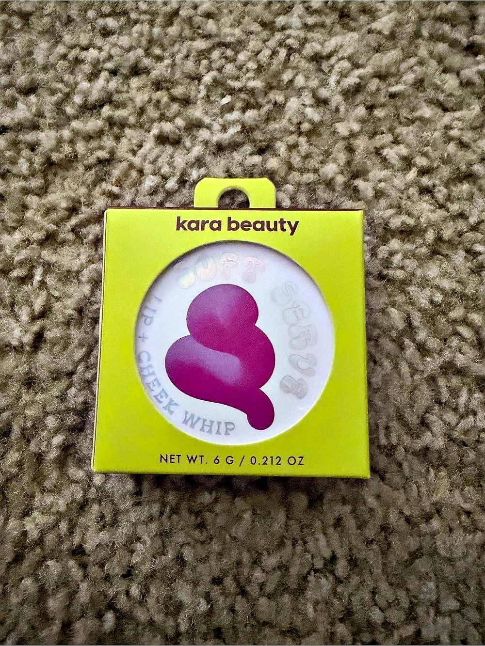 Kara Beauty Soft Serve Lip + Cheek Whip Blush Purple & Green